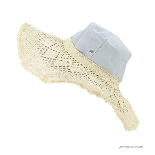 Sun Hats Wide Brim Foldable Summer Beach Straw Hat Macrame Design UV Protection Multi Colors