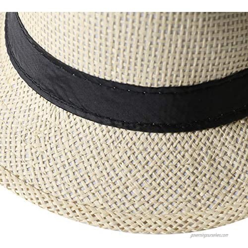 Women Straw Sun Beach Hat - Florge Large Wide Brim Floppy Face Sunhat Foldable for Summer UV Protection Gift