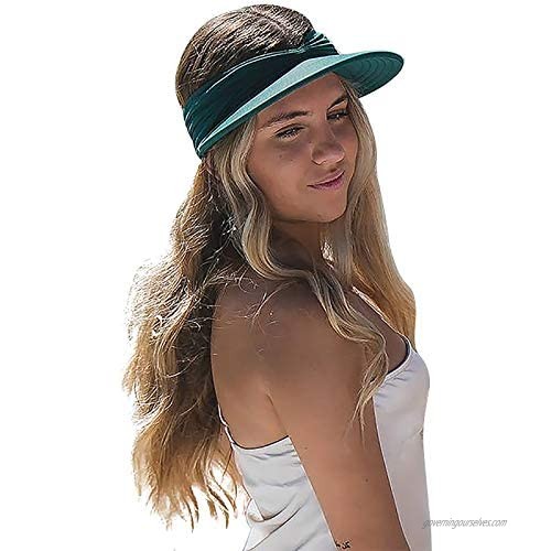 Women Summer Sun Hat Candy Color Empty Top Soft Breathable Sunscreen Hat Visor Caps Bicycle Sunshade Hats
