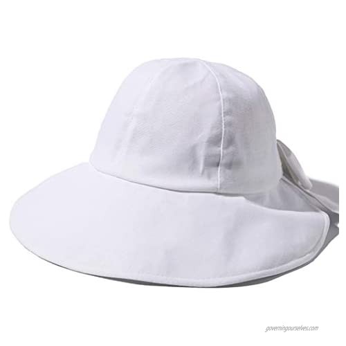 Women Sun hat Ponytail Hole Packable Bucket Hats UV Protection Beach Outdoor
