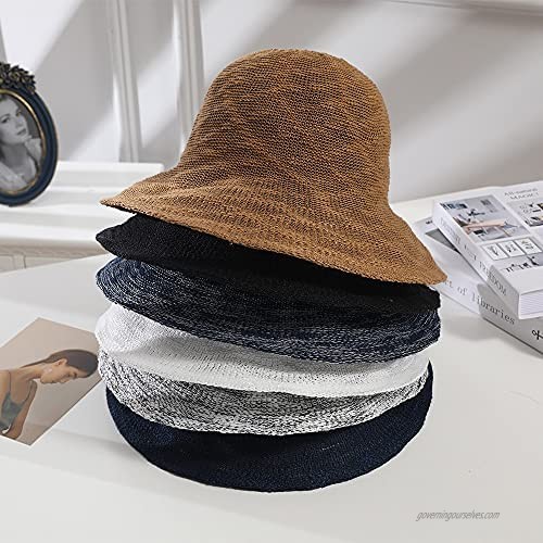 Women Sun Protection Floppy Hats Bucket Hat Wide Brim Packable Summer Beach Outdoor UPF 50+