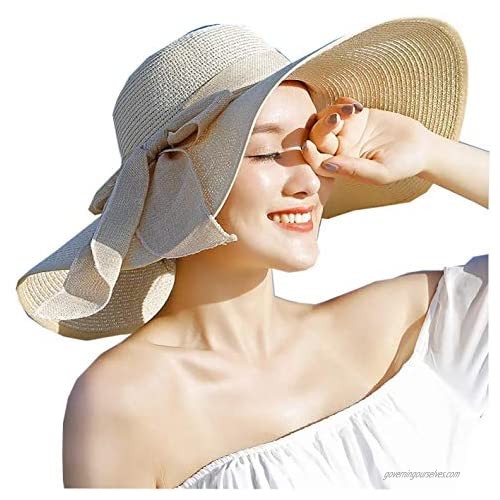 Women's Foldable Beach Straw hat Large Along The Straw hat Sun Protection Sun hat