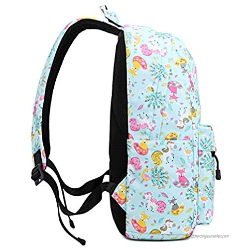 Abshoo Cute Lightweight Unicorn Backpack for Girls Kids School Backpacks (Unicorn Light Blue)