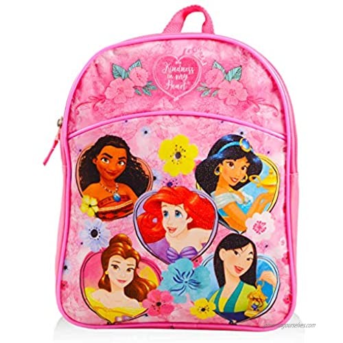 Disney Princess Mini Backpack Preschool Toddler Kindergarten ~ Deluxe 11 Princess School Bag with Stickers (Disney Princess School Supplies)