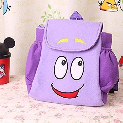 Dora Explorer Backpack Rescue Bag with Map IGBBLOVE Pre-Kindergarten Toddler Plush Backback -Purple