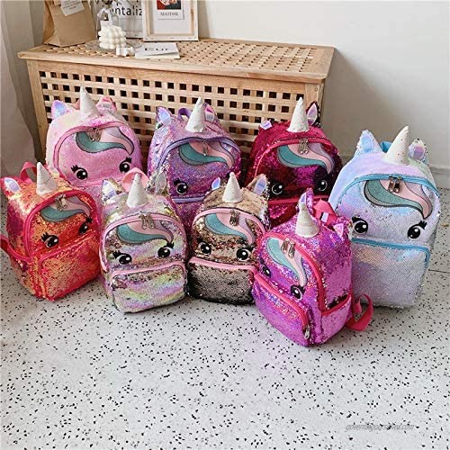 EDPD -Beautiful Sequin Unicorn Backpack for girls for School or Kindergarten or any other occasion.