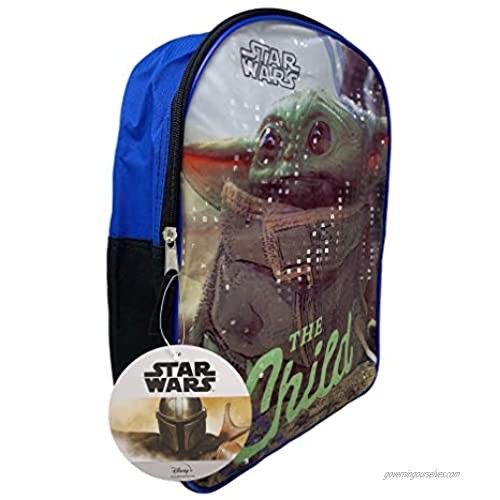 Fast Forward Star WarsThe Child Baby Yoda 15 Plain Front Backpack Black Large