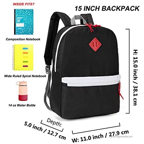 Hawlander Toddler Backpack Little Kids School Bag for Boys or Girls Black