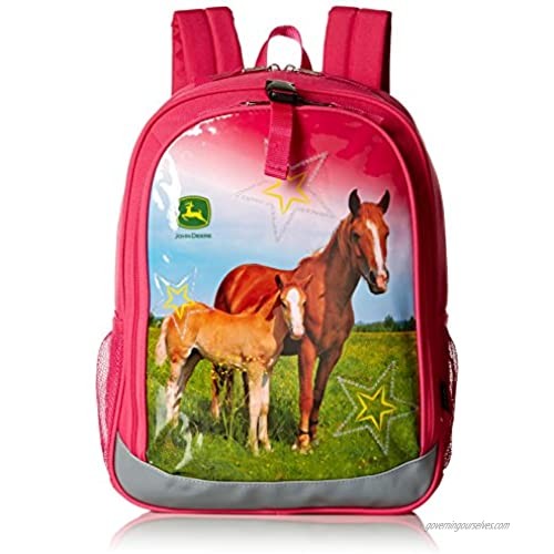 John Deere Girl's Backpack  Pink  One Size