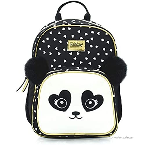 KAL-GAV Panda Toddler Backpack  Ages 2-5 – Fun  13 In. Preschool Backpack for Girls and Boys Has Comfortable  Adjustable Straps and Mesh Bottle Pocket – Carry School Supplies  Lunch Bag  and More