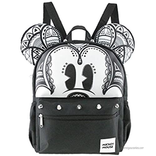 Licensed Disney Mickey Mouse 12" Silver Stud x-Small/Mini Backpack