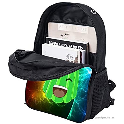 Meeting Kids Cute Schoolbag Crazy Jelly Bookbag 17 Inch Multifunctional Backpack For Teen Boys and Girls YOUTUBE-03