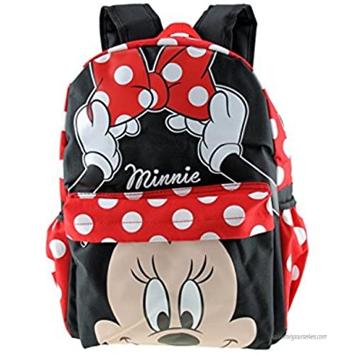 MINNIE MOUSE - KIDS LARGE 16" ALL OVER PRINT BACKPACK - 12559