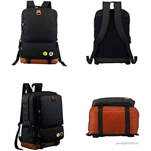 Mxcostume Anime Backpack Attack on Titan Gold Logo School Bag Cosplay Bookbag