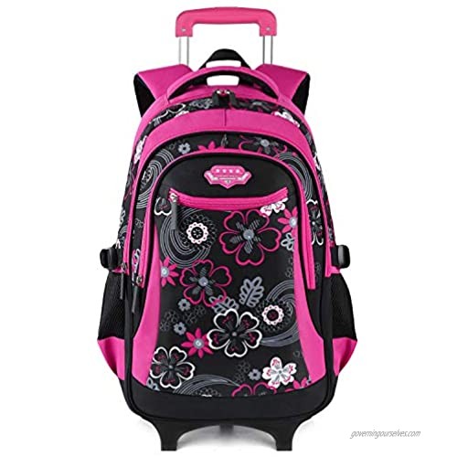 Rolling Backpack for Girls  Fanspack Wheeled Backpack for Girls Backpack With Wheels Rolling Backpack for Kids Trolley School Backpack on Wheels