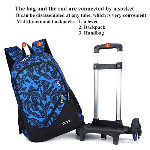 Rolling Backpack Set Trolley Travel suitcase Wheeled School Bag+Shoulder bag+Pouch 3 in 1 unisex