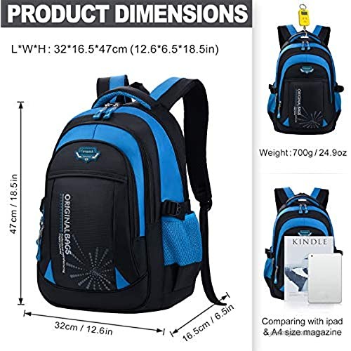 school backpack for boy large school bag for boys nylon teens school bookbag Middle Elementary backpack