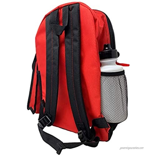 Spiderman 16 Backpack 5pc Set with Lunch Kit Bottle Pencil Case & Carabiner- SMEC