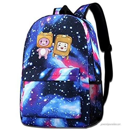 Terry B Dosxyaa Lankybox Merch Lankybox Boxy Personality Fashion Casual Style Lightweight Polyester Backpack School Bag Travel Daypack