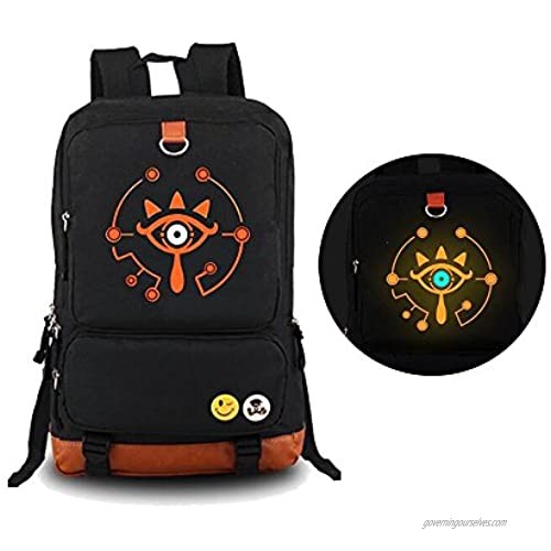 The Legend of Zelda: Breath of the Wild Sheikah Eye Luminous Backpack Schoolbag(1)