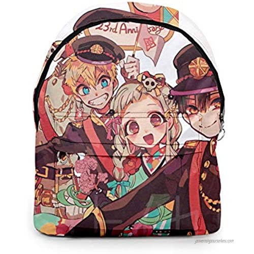 Toilet Bound Hanako Kun Backpack School Bookbag with Journal Notebook Anime Cosplay Bag Waterproof Daypack for Kids Girls Boys (Hanako kun 1)