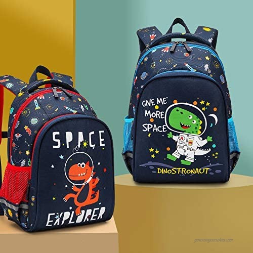 willikiva Preschool Waterproof Backpack for Toddler Boys and Girls Kids Bags Kindergarten Backpack (Green Dinosaur)