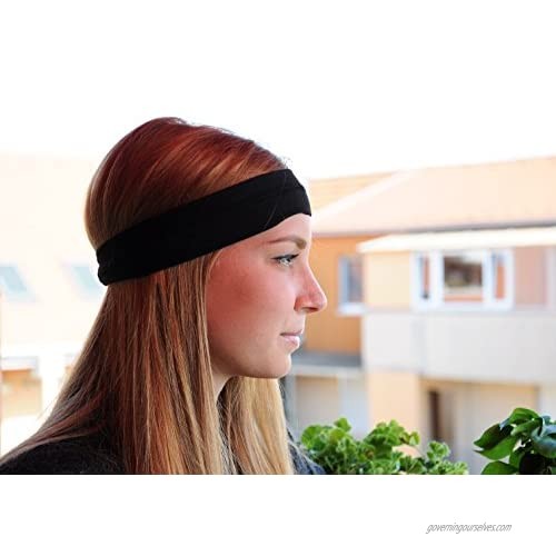 6-Pack Bamboo & Cotton Athletic Headband - Thermo-Regulating and Performance Boosting for Basketball Tennis Soccer Volleyball and More