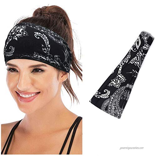7 Pack Women Headbands BetterJonny Yoga Hair Bands Boho Headbands for Running Hiking Cycling Workout
