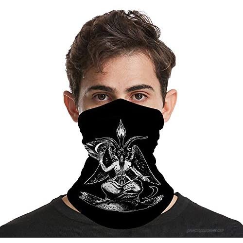 Baphomet Satan Devil Summer Face Mask Breathable Sun Protection Neck Gaiter for Fishing Hiking Camping Outdoors Versatile Headband