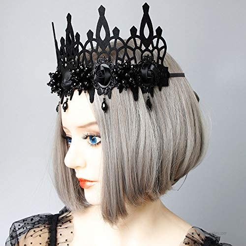 Bodermincer Black Lace Bat Ears Hairband Cosplay Clothes Headbands Accessories