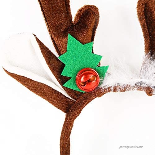 Christmas Reindeer Antlers Headband Deer Antler Hair Hoop Fawn Horn Headpiece
