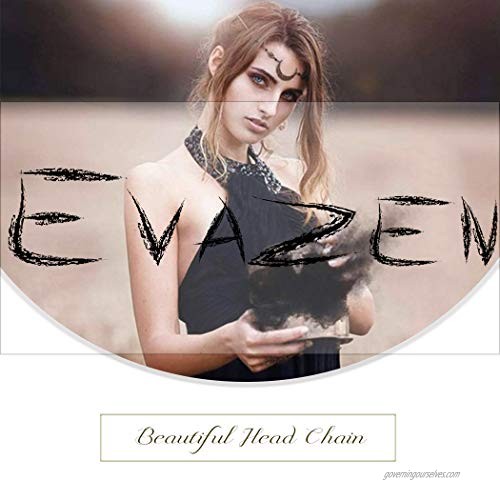 Evazen Boho Head Chain Gold Headpieces Hair Accessories for Women and Girls