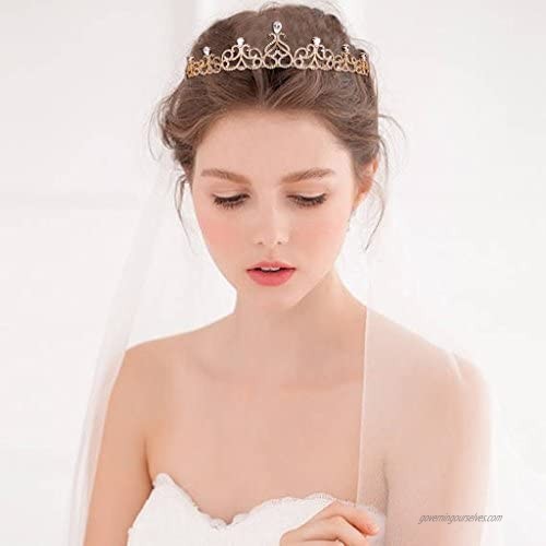 EVER FAITH Women's Cubic Zirconia Wedding Elegant Knot Tear Drop Hair Band Tiara