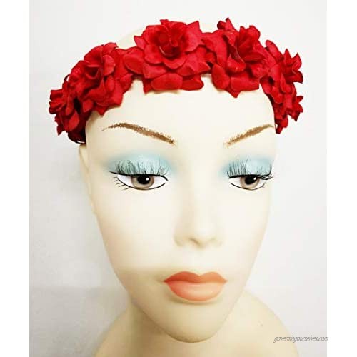 Floral Flower Crown Stretch Headband