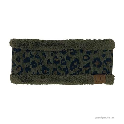 Headwrap - Leopard/New Olive