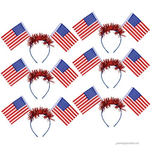 Iconikal Flag Headband Bopper American Flag 6-Pack
