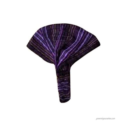 Inspirit Arts Large Size Extra Loose Headband Handwoven No-Slip Purple