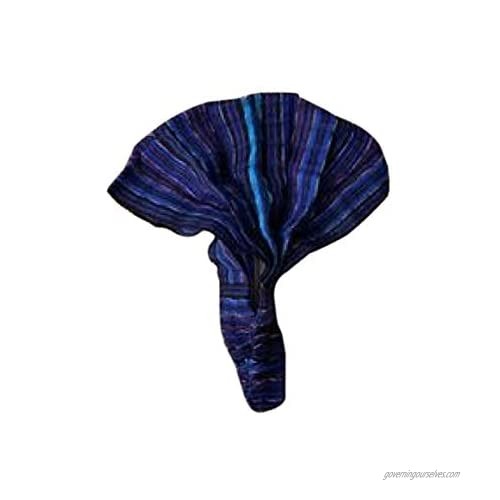 Inspirit Arts Large Size Extra Loose Headband Handwoven No-Slip Purple Blue