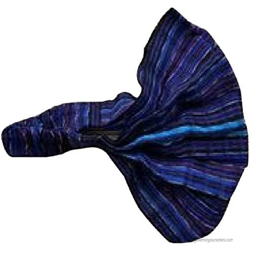 Inspirit Arts Large Size Extra Loose Headband Handwoven No-Slip Purple Blue