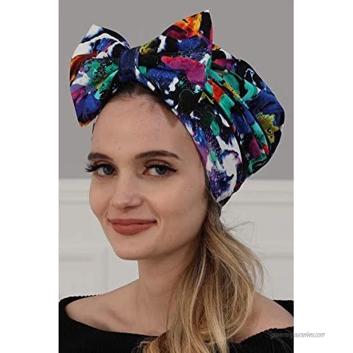 Instant Turban for Women Cotton Head Wrap Lightweight Head Scarf Modest Headwear