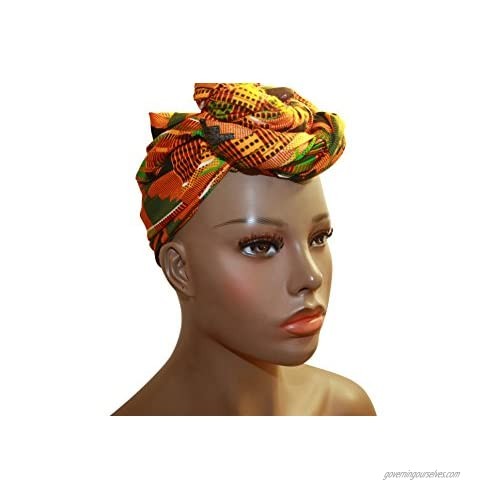 Kente Royalty African Headwrap kente scarves anakara headwraps kente headwraps