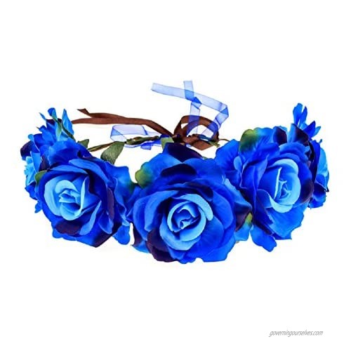 Love Sweety Rose Flower Headband Floral Crown Wreath Garland Halo