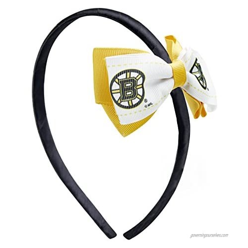 NHL Boston Bruins 2-Tone Bow Hairband