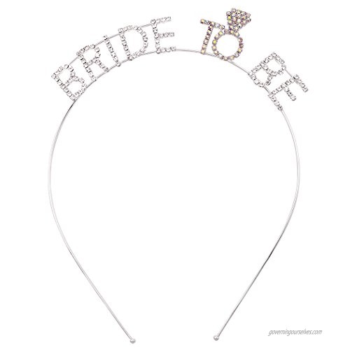 Rosemarie Collections Women's Bride to Be Bachelorette Party Tiara Headband