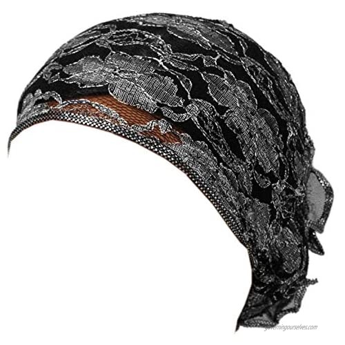 SSK Beautiful Metallic Turban-style Head Wrap