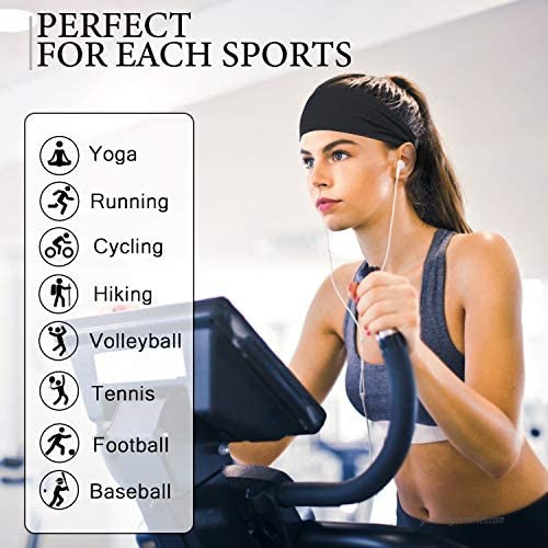 YOSUNPING Women's Yoga Sport Athletic Headband Sports Sweatband for Running