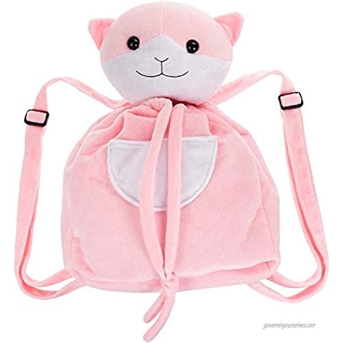 Anime Cosplay Cute Cat Backpack Made of Plush  Pink