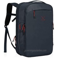Hynes Eagle TSA Friendly Travel Backpack for Men Women Carry on Backpack 40L Flight Approved Laptop Backpack for 17 inches Compressible Weekender Bag Overnight Backpack Navy