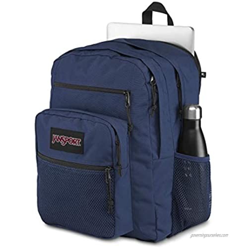 Jansport Big Campus Backpack - Lightweight 15-inch Laptop Bag Navy