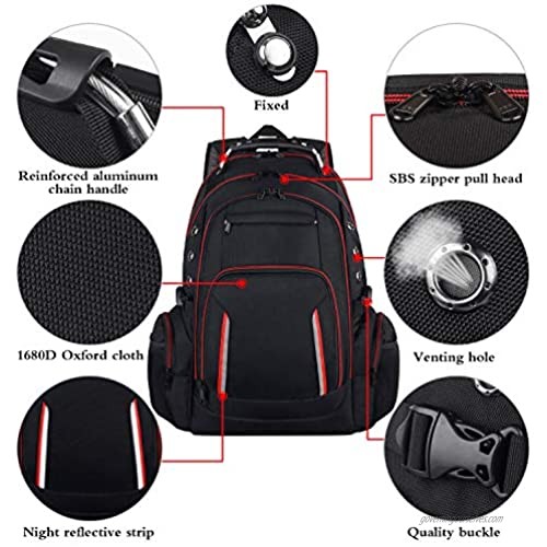 Large Laptop Backpack for Men 17 Inch TSA Friendly Durable Computer Bookbag